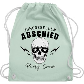 Shirtracer - Gym Bag Backpack - JGA Stag Night Men - Party Crew Skull Team Groom Team Groom, 03 Pastel Green, Unit size