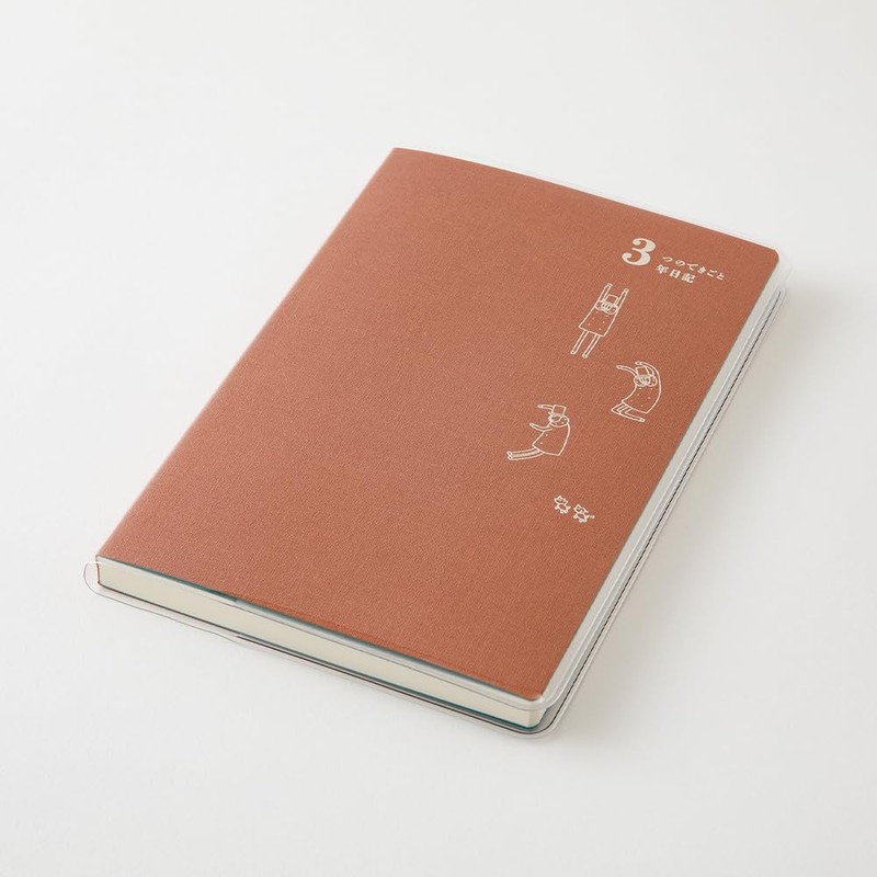 DESIGNPHIL Midori 12155006 Diary, 3 Year Consecutive Use, Ojisan, 30th