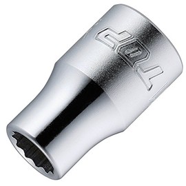 TOP S-311 Socket for Socket Wrench, Opposite Side 0.4 inches (11 mm), 0.47 inches (12 mm), Insertion Angle, 0.37 inches (9.5 mm), Made in Japan