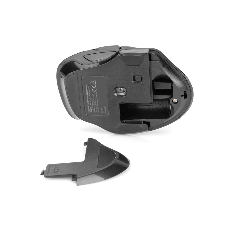 ZUB Digitus ergonomsiche optische Maus black grey