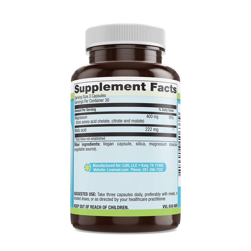 Livamed - Mega Magnesium Veg Caps 90 Count