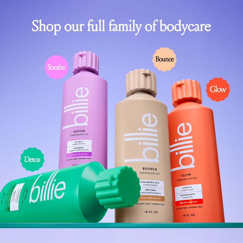 Billie Soothe Comforting Womens Body Wash, 18 fl oz, Calming