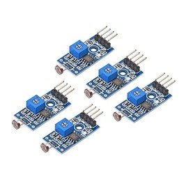 sourcing map Photosensitive Sensor Module Digital Light Intensity Detection 4pins DC 3.3-5V for UNO 5pcs