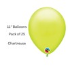 Qualatex 38359 Chartreuse 11"/ 11-inch Round Latex Party Balloons (Pack