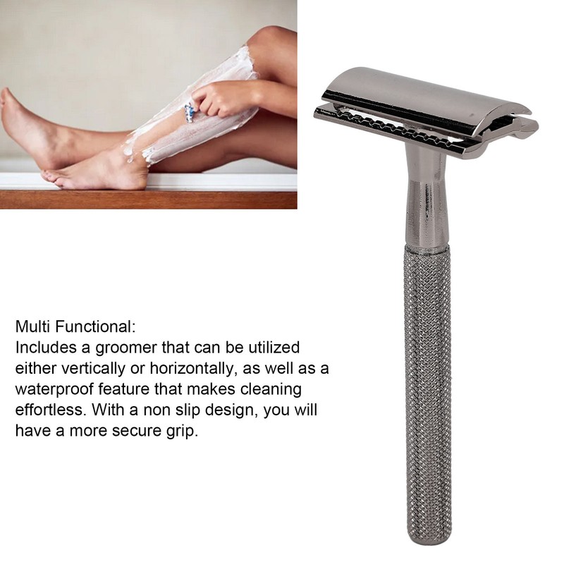 Manual Beard Blade Trimmer Double Edge Waterproof Safety Manual Beard