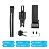 Surplex Secure Folding Lock with Holder Bicycle Lock Key Long,