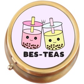 Boba Best Teas Brass Pill Box