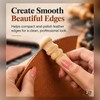 Wooden Leather Edge Burnisher – 14.5cm Grooved Slicker