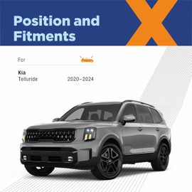 ICEXSNOW® Silicone Windshield Wiper Blades Replacement for 2015-2021 Kia Sedona/2020-2024 Kia Telluride (Pack of 3) Automotive Replacement Windshield Wiper Blades,OEM Quality 26+18+13"(13K-1)