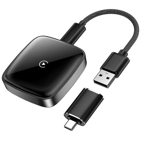ganopterygon Wireless CarPlay Adapter for iPhone, Convert Wired to Wireless
