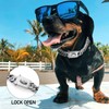 BAOBOTE Silver Chain Dog Collar,16MM 18K Heavy Duty Cuban Link