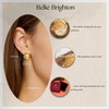 Matte Dome Stud Earrings for Women, Half Ball Button Earrings