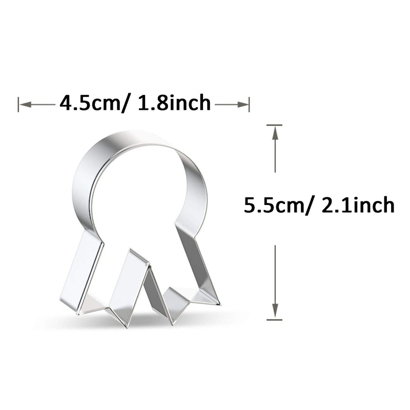 WJSYSHOP Mini Medal Cookie Cutter - A