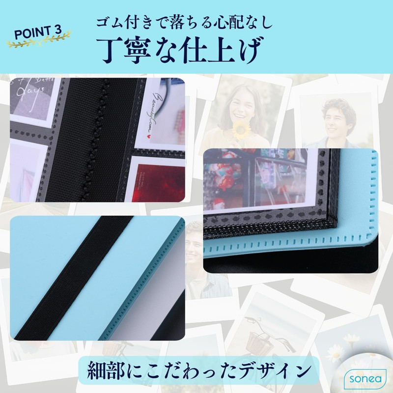sonea instax mini instax album (grey, 360 sheets)