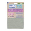 White Magic Dish Drying Mat, Olive - Absorbent & Hygienic,