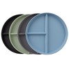 Soptalles 9 Inch Portion Control Plates Set, 4 Pcs Divided