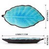 Sanbege 2 Pack Leaf Spoon Rest, Ceramic Ladle Holder, Modern