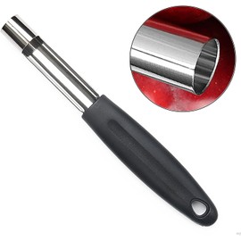 Stainless Steel Apple & Pear Corer with Soft Touch Handle - Sharp Serrated Blade Kitchen Tool, 19cm