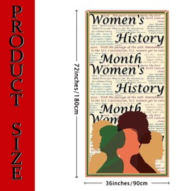 Womens History Month Door Cover International Women's Day Photo Backdrop Womens Day Decorations and Supplies for Home