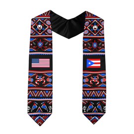 CHIARA CONTI11 Puerto Rico American Flag Graduation Sash 2025, Puerto Ricans Graduation Stole, Class Of 2025 1