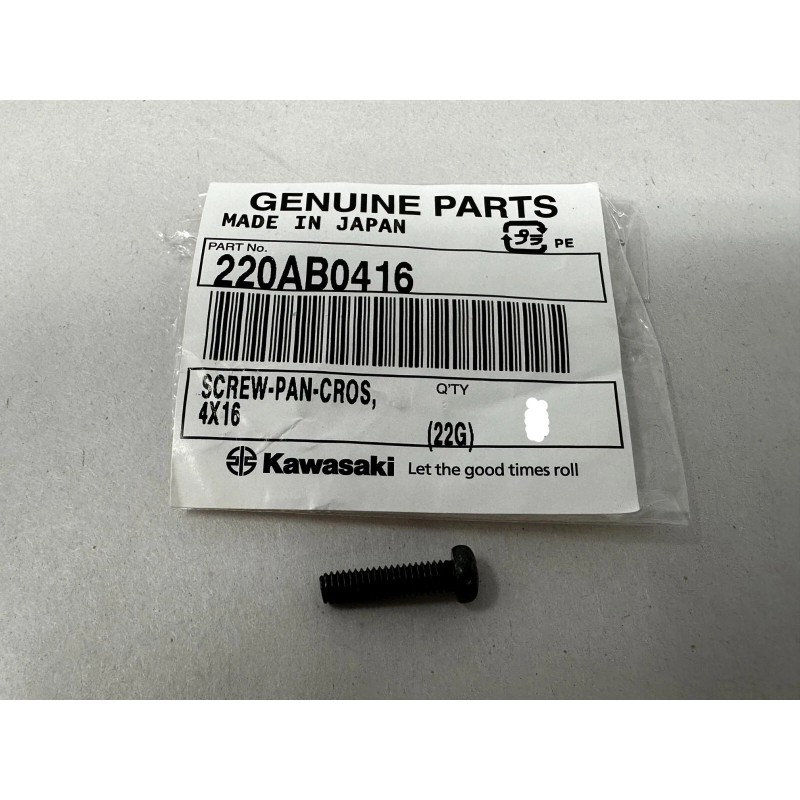 Cyclemax Kawasaki Genuine OEM Cross Pan Screw 220AB0416