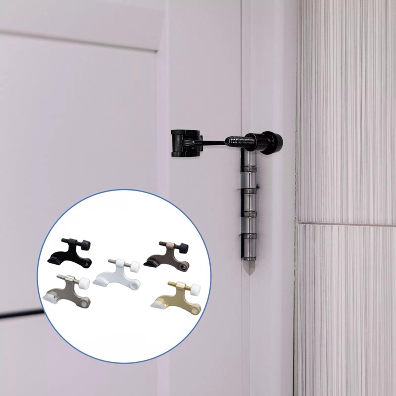 4 Pack Hinge Pin Door Stopper Adjustable Heavy Duty Hinge