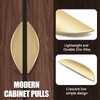 Zorfeter Crescent Brushed Gold Cabinet Pulls, 2-1/2 Inch (64MM) Hole
