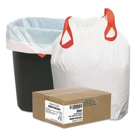 Heavy-Duty Trash Bags, 13gal.9mil, 24.5 x 27 3/8, White, 200/Box (3 Boxes)