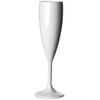 Elite Premium Polycarbonate Champagne Flute White 7oz / 200ml |