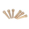 6PCS Guitar Bridge Pin Copper Acoustic Guitar Bridge Pins Peg