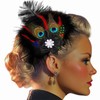 Yokawe Peacock Feather Hair Clip 1920s Flapper Fascinator Gatsby Headpiece