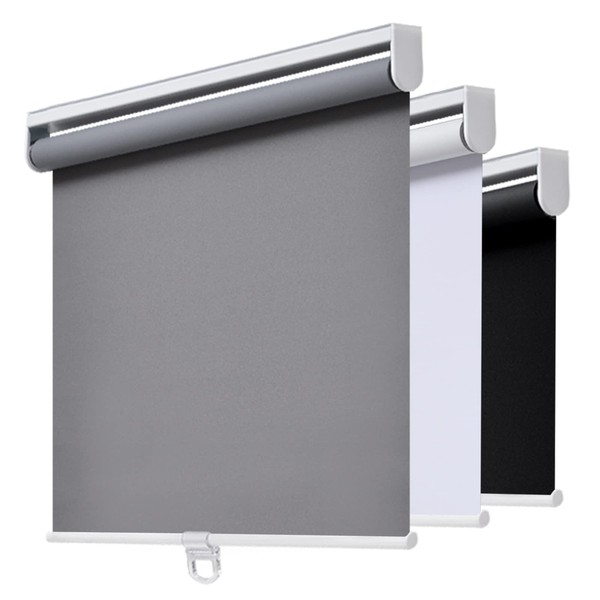 AOSKY Cordless Roller Shades Blackout Blinds for Windows Room Darkening