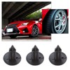 EMSea 30pcs Plastic Fir Tree Trim Clips Black 6mm Hole