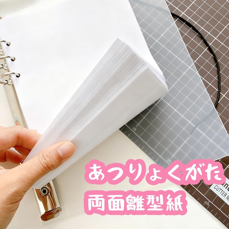 40 Sheets Peel Off Paper Sticker Pad Refill, Supports 6