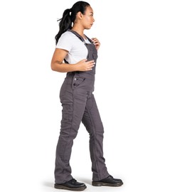 Dovetail Workwear Freshley Overalls for Women, 13 Pockets, Grey Canvas, SIZE 6x30