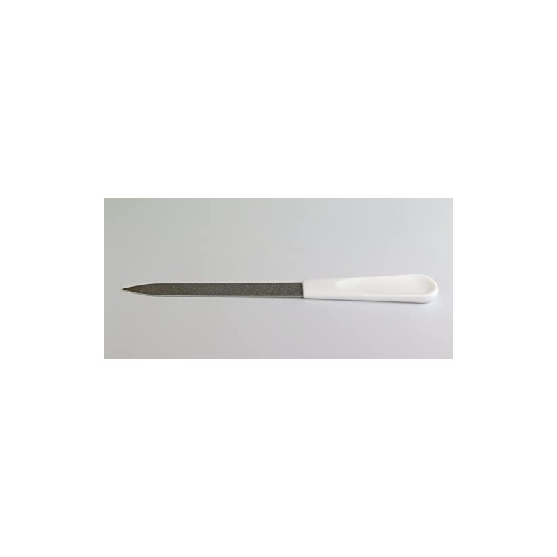 Tredoni 9cm Steel Nail File with Easy-Grip Handle - Manicure/Pedicure