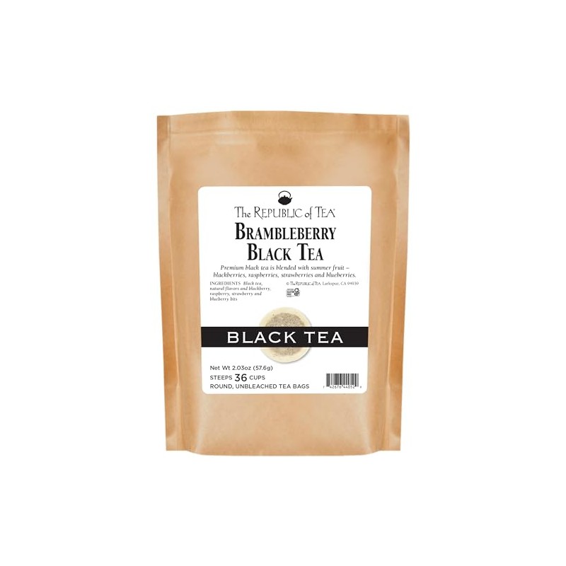 The Republic of Tea, Brambleberry Black Tea, 36 Tea Bags
