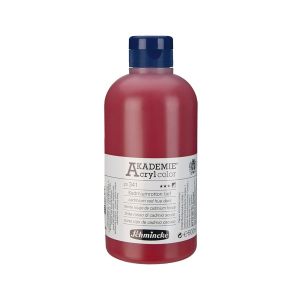 Schmincke - Akademie Acrylic Colour, Cadmium Red Deep 500 ml,