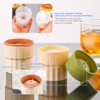 Molde redondo de silicona para cubitos de hielo, molde para