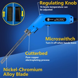 Hot Knife Foam Cutter, Electric Hot Knife Foam Cutting Tool Styrofoam Cutter 200W 110-120V for EPS, XPS, EPP, EVA, EPE, PU, KT Board, Sponge