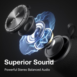 Portable Bluetooth Speaker,SANAG Bluetooth 5.0 Dual Pairing Loud Wireless Mini Speaker, 360 HD Surround Sound & Rich Stereo Bass,24H Playtime, IPX67 Waterproof for Travel, Outdoors, Home and Party