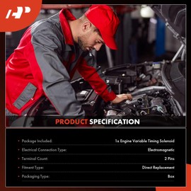 A-Premium Engine Variable Valve Timing (VVT) Solenoid Compatible with Volvo S60 2001-2005, S80 2002-2006, C70 1998-2001, S70 1998-2000, V70 1998-2001, 2.3L 2.4L 2.9L