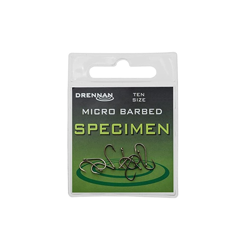 Drennan specimen barbless eyed hooks