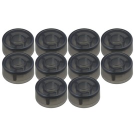 Bstinay 10pcs Effects Pedal Knob Caps 0.97 x 0.5 inch Electric Guitar Foot Switch Hat Plastic Black