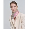 Dal D Unit Silk Scarf Square 65 Brown