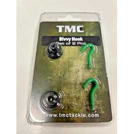 TMC Bivvy Hook Set, 2 Pieces, Magnetic with Backing Plates, Green