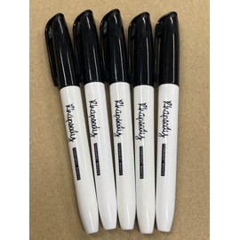 Rhapsody Permanent Markers Fine Point Black Ink (Fine Point Black Ink, 5)