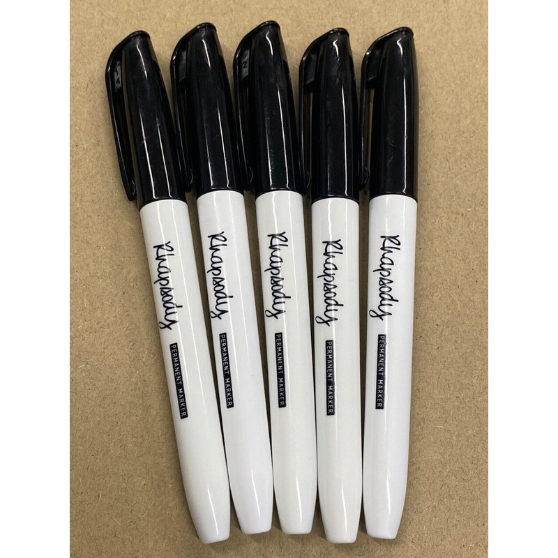 Rhapsody Permanent Markers Fine Point Black Ink (Fine Point Black