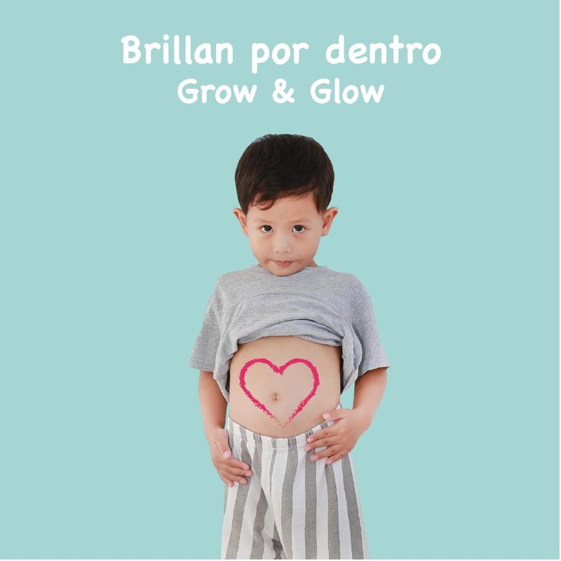 Suplemento en Polvo Kids Grow & Glow Sabor Naranja 200g