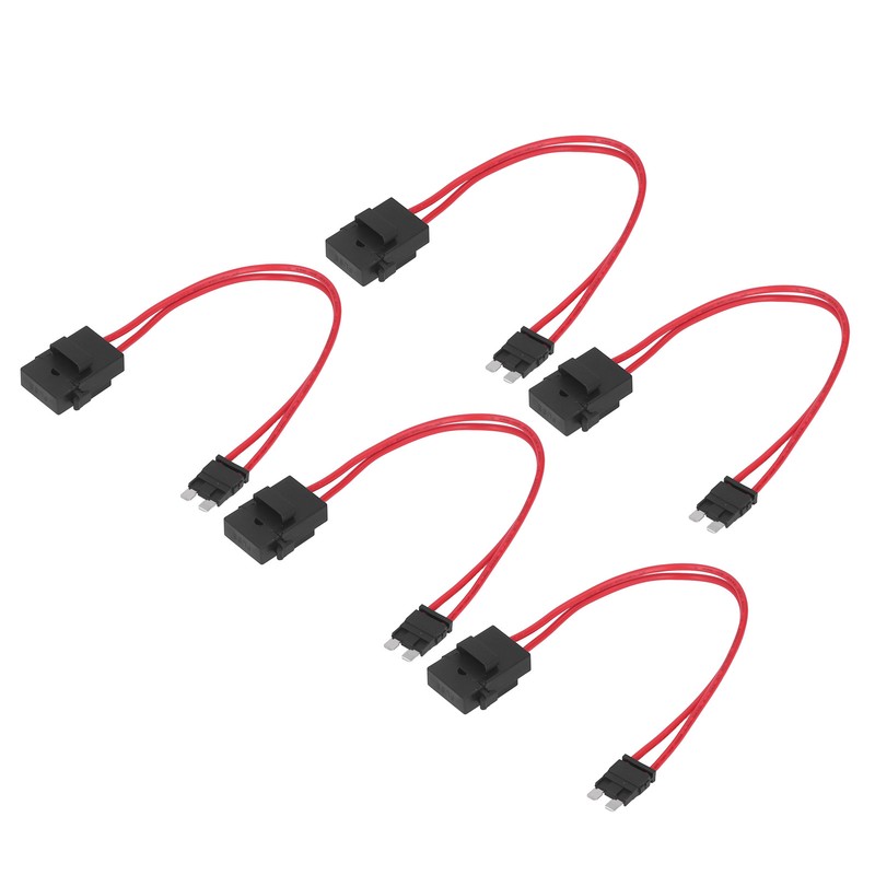 5Pcs Car Fuse Holder Connector Mini Heavy Duty Wire Extension